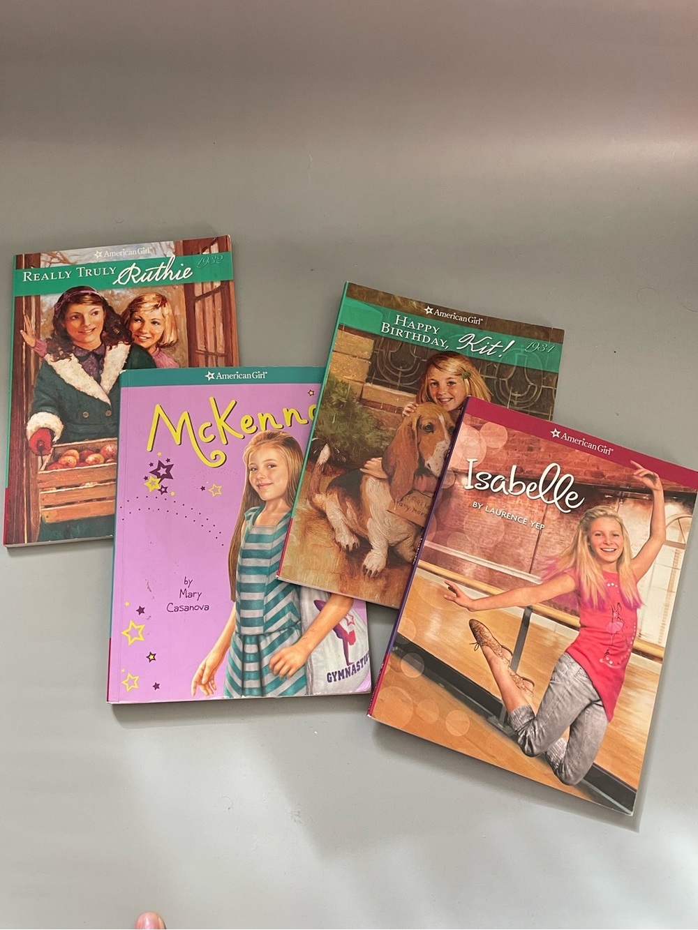 lot of 4 American Girl Book bundle Ruthie Kit McKenna Isabelle